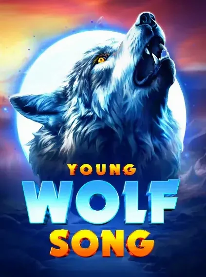 Decorative casino game artwork for BetHog: Young Wolf Song